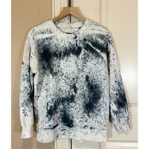 Lululemon Perfectly Oversized Crew *Tie Dye Marble Dye Classic Navy